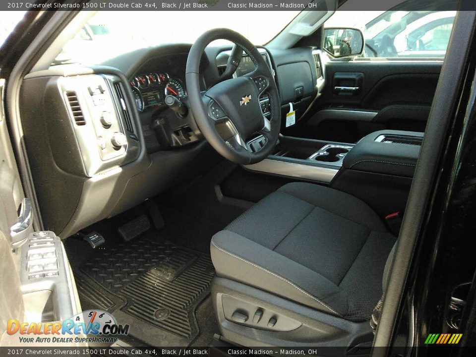 2017 Chevrolet Silverado 1500 LT Double Cab 4x4 Black / Jet Black Photo #4
