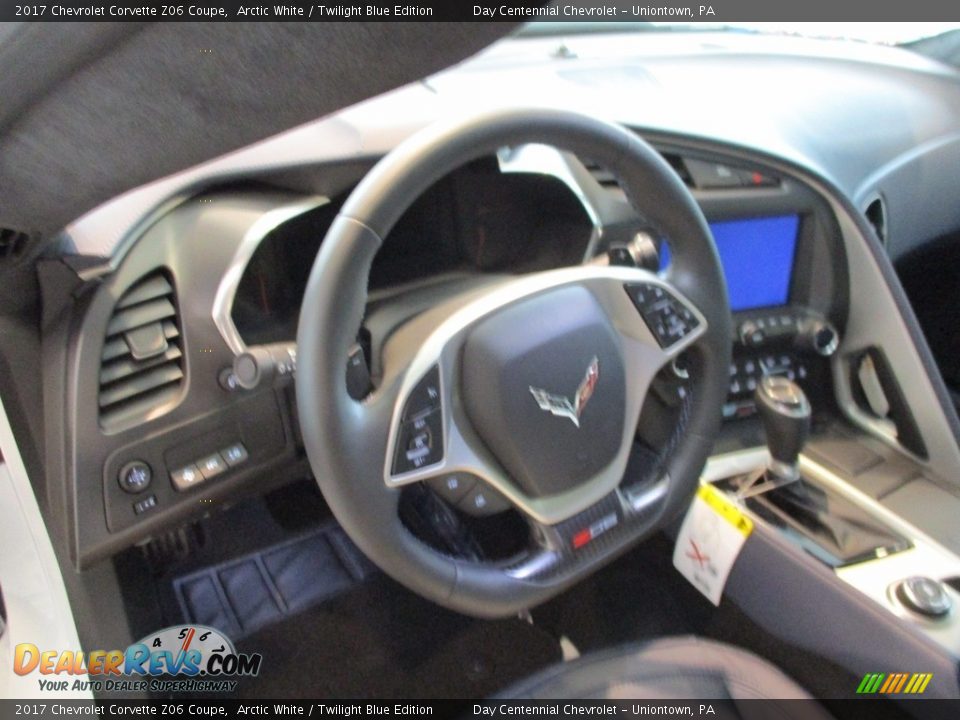 2017 Chevrolet Corvette Z06 Coupe Arctic White / Twilight Blue Edition Photo #13