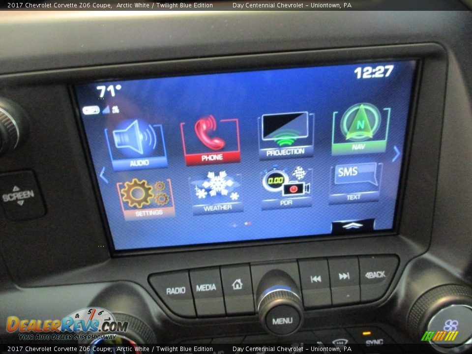 2017 Chevrolet Corvette Z06 Coupe Arctic White / Twilight Blue Edition Photo #15