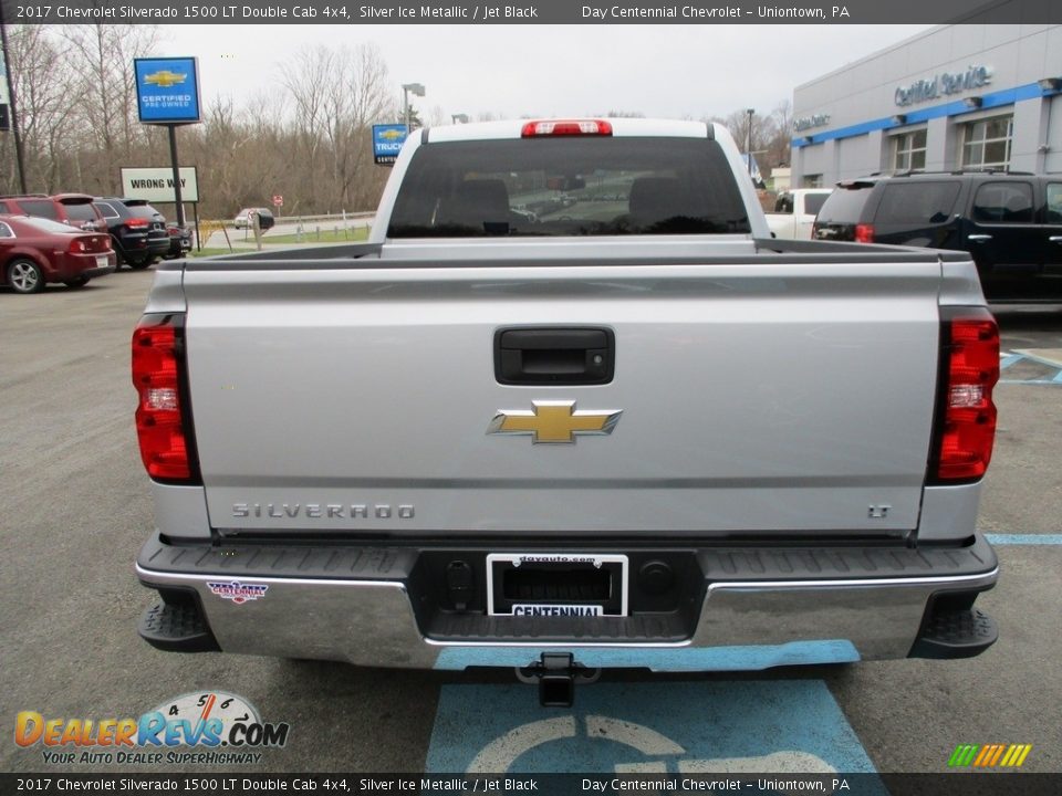 2017 Chevrolet Silverado 1500 LT Double Cab 4x4 Silver Ice Metallic / Jet Black Photo #5