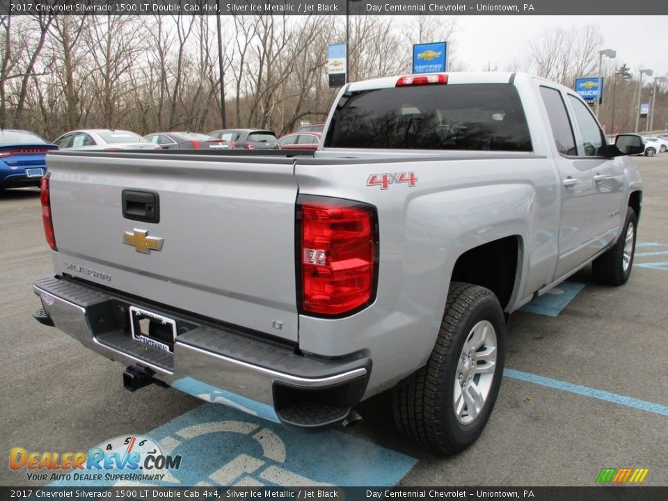 2017 Chevrolet Silverado 1500 LT Double Cab 4x4 Silver Ice Metallic / Jet Black Photo #6