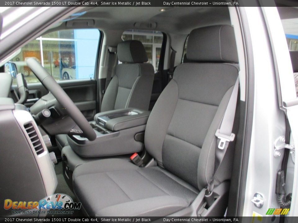 2017 Chevrolet Silverado 1500 LT Double Cab 4x4 Silver Ice Metallic / Jet Black Photo #12