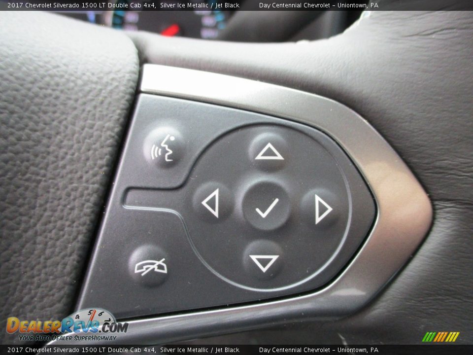 2017 Chevrolet Silverado 1500 LT Double Cab 4x4 Silver Ice Metallic / Jet Black Photo #17