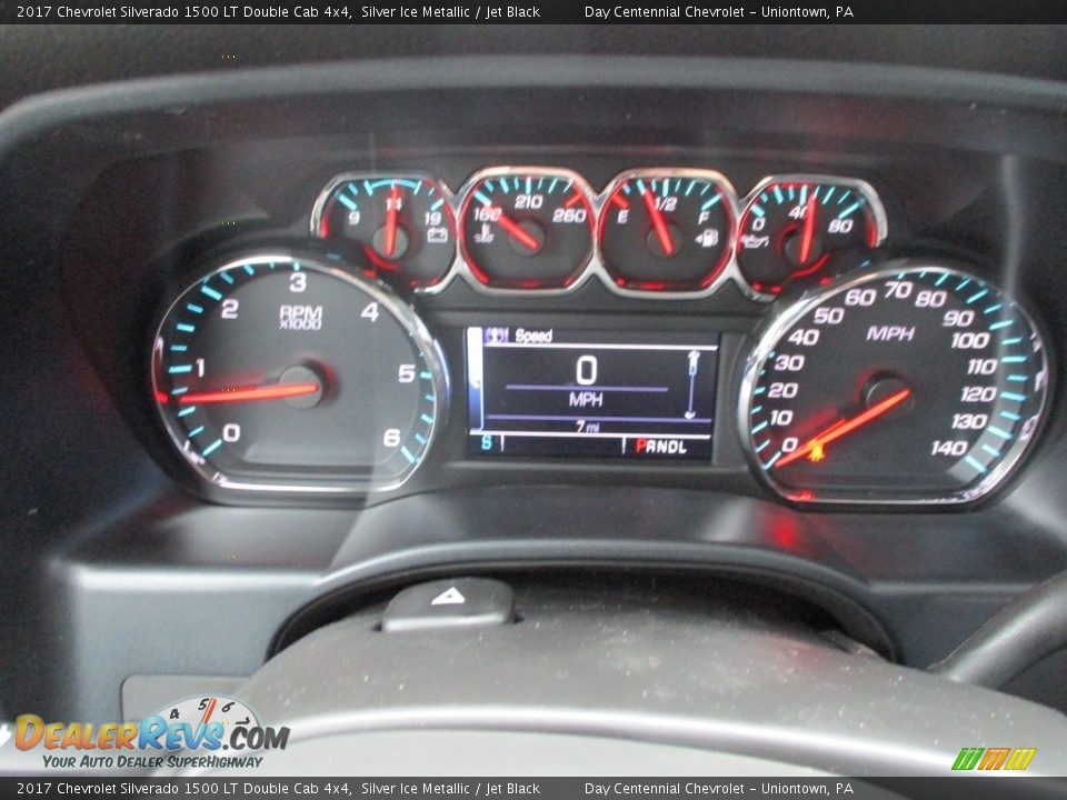 2017 Chevrolet Silverado 1500 LT Double Cab 4x4 Silver Ice Metallic / Jet Black Photo #20
