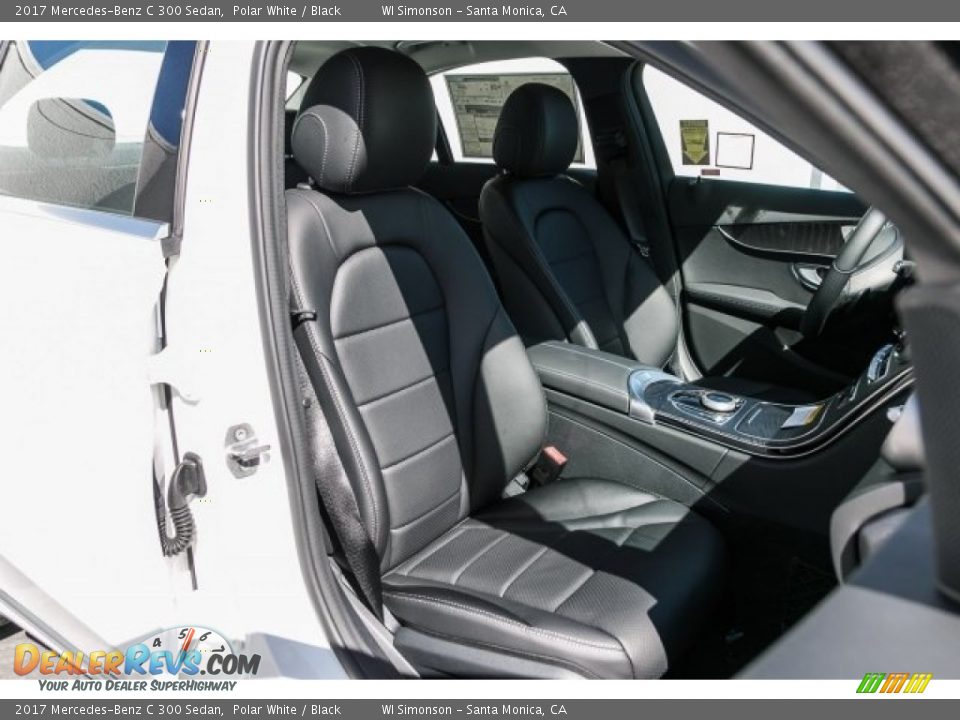 2017 Mercedes-Benz C 300 Sedan Polar White / Black Photo #2