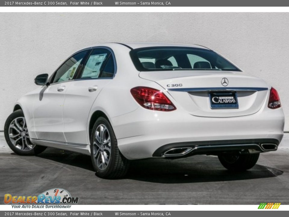 2017 Mercedes-Benz C 300 Sedan Polar White / Black Photo #3