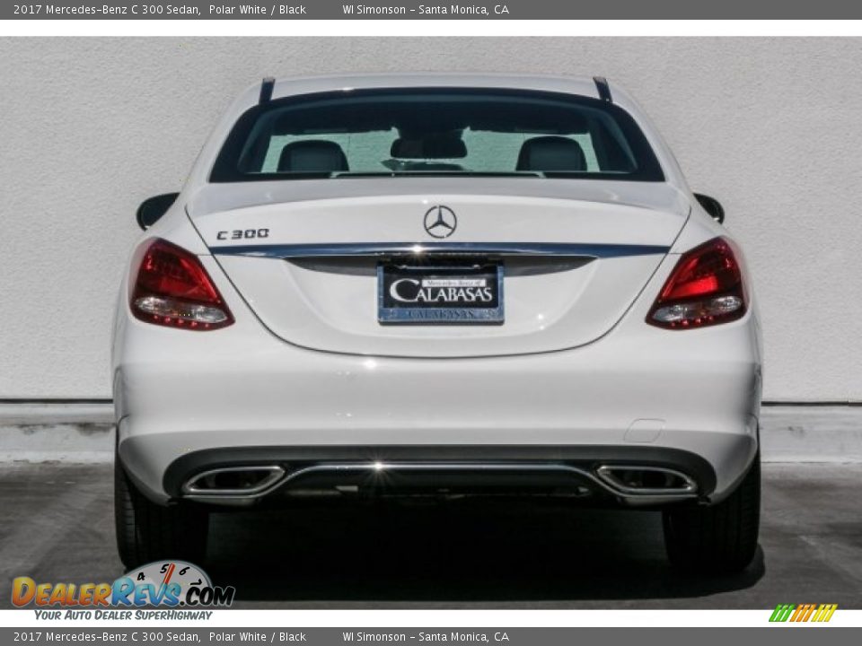 2017 Mercedes-Benz C 300 Sedan Polar White / Black Photo #4