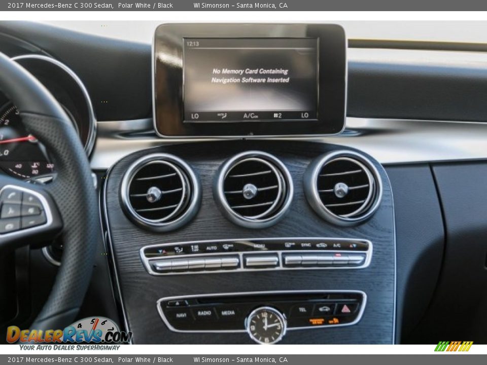 2017 Mercedes-Benz C 300 Sedan Polar White / Black Photo #5
