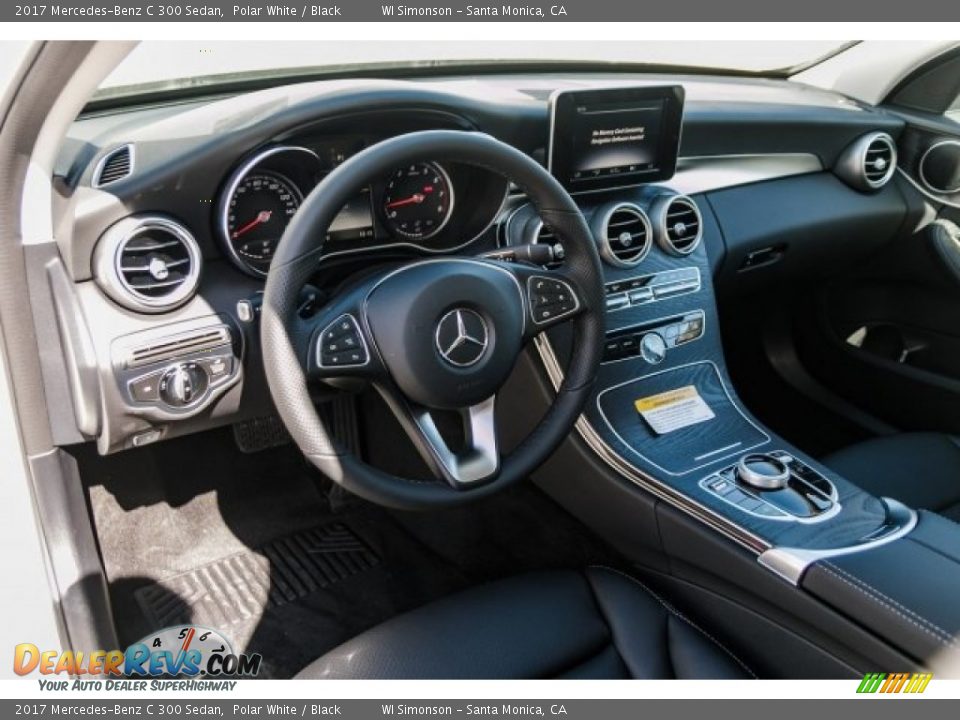 2017 Mercedes-Benz C 300 Sedan Polar White / Black Photo #6