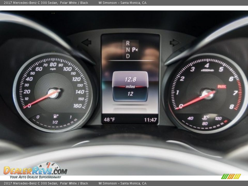 2017 Mercedes-Benz C 300 Sedan Polar White / Black Photo #7