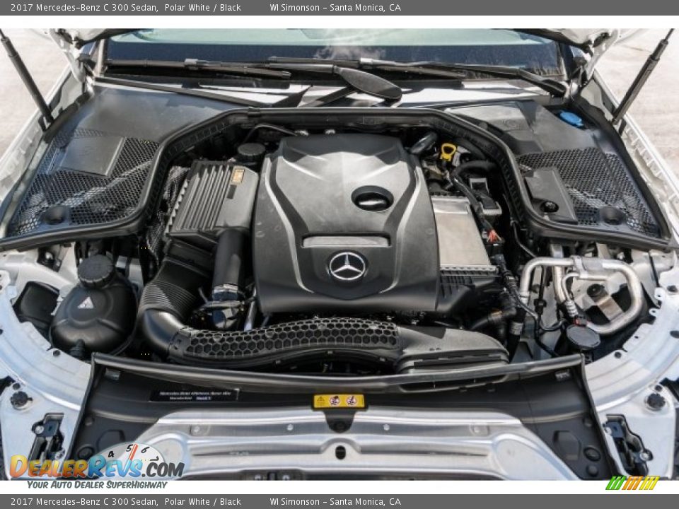 2017 Mercedes-Benz C 300 Sedan Polar White / Black Photo #8