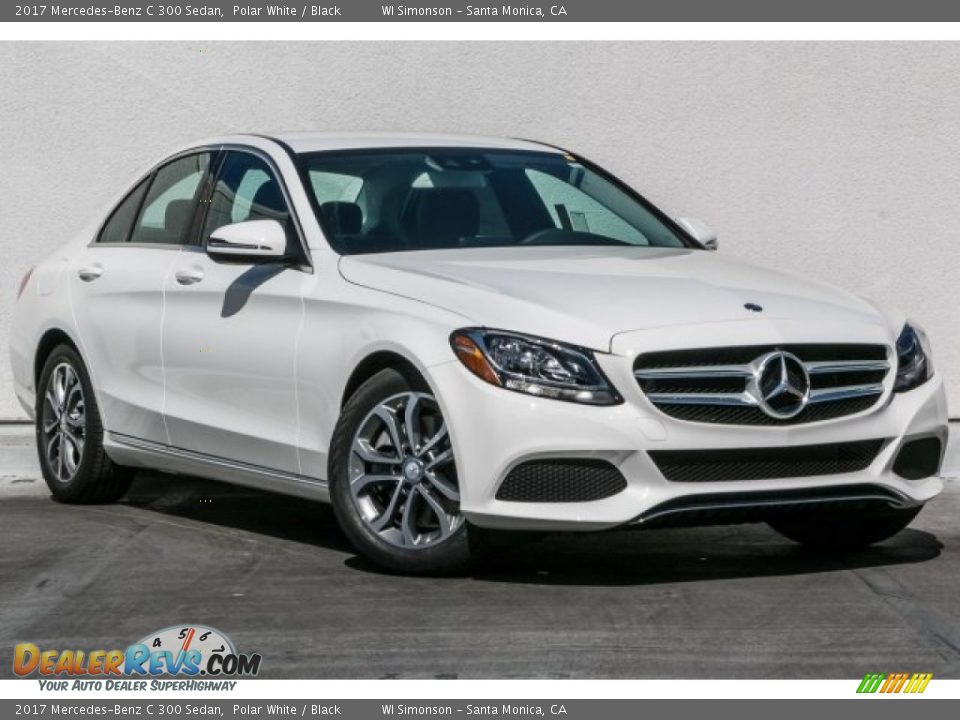 2017 Mercedes-Benz C 300 Sedan Polar White / Black Photo #12