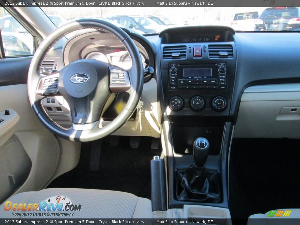 2013 Subaru Impreza 2.0i Sport Premium 5 Door Crystal Black Silica / Ivory Photo #10
