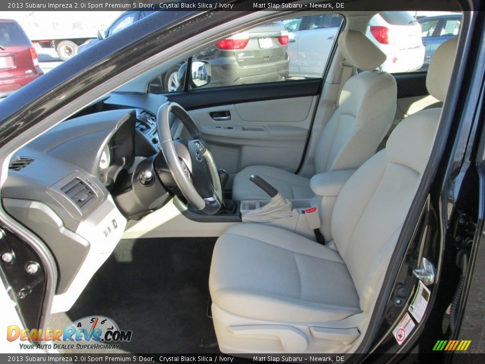 2013 Subaru Impreza 2.0i Sport Premium 5 Door Crystal Black Silica / Ivory Photo #12