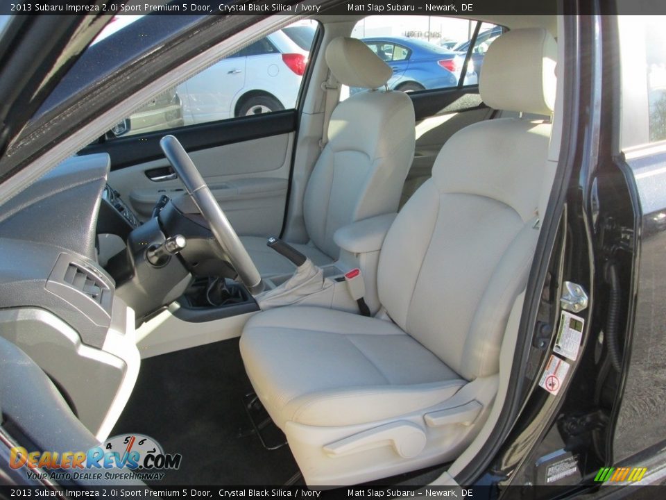 2013 Subaru Impreza 2.0i Sport Premium 5 Door Crystal Black Silica / Ivory Photo #15