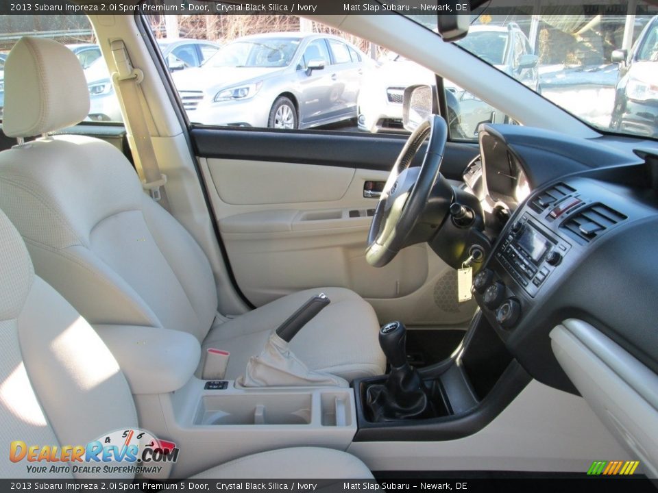 2013 Subaru Impreza 2.0i Sport Premium 5 Door Crystal Black Silica / Ivory Photo #16
