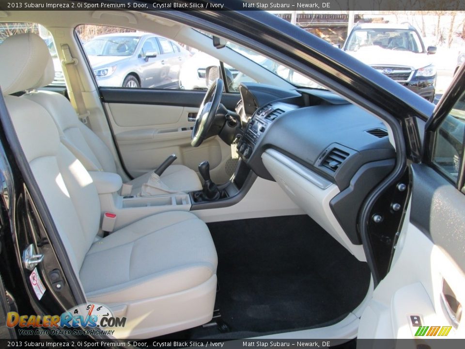 2013 Subaru Impreza 2.0i Sport Premium 5 Door Crystal Black Silica / Ivory Photo #17