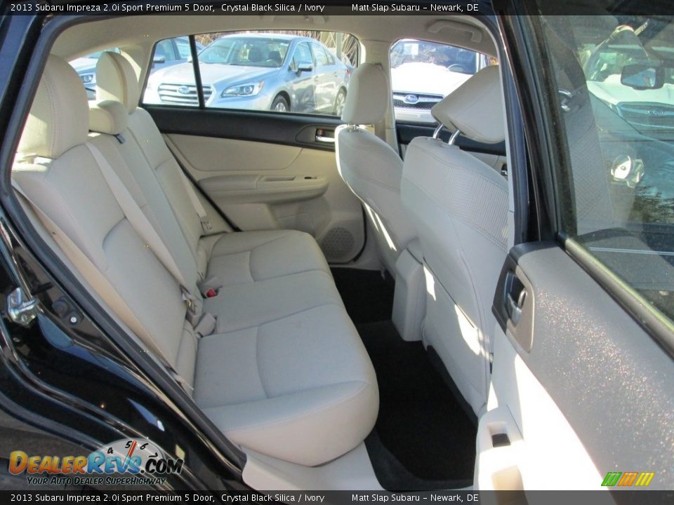 2013 Subaru Impreza 2.0i Sport Premium 5 Door Crystal Black Silica / Ivory Photo #18