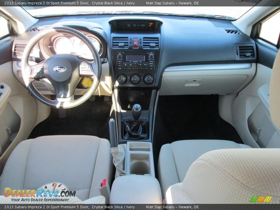 2013 Subaru Impreza 2.0i Sport Premium 5 Door Crystal Black Silica / Ivory Photo #23