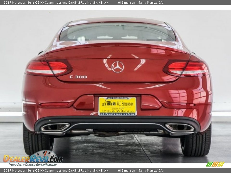 2017 Mercedes-Benz C 300 Coupe designo Cardinal Red Metallic / Black Photo #4