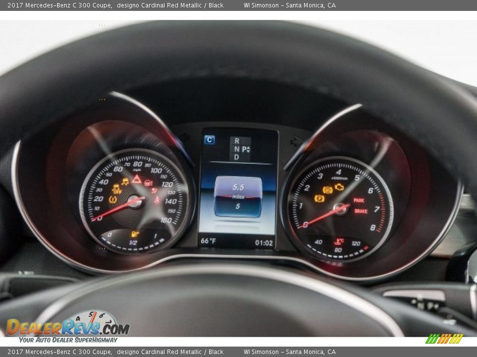 2017 Mercedes-Benz C 300 Coupe designo Cardinal Red Metallic / Black Photo #7
