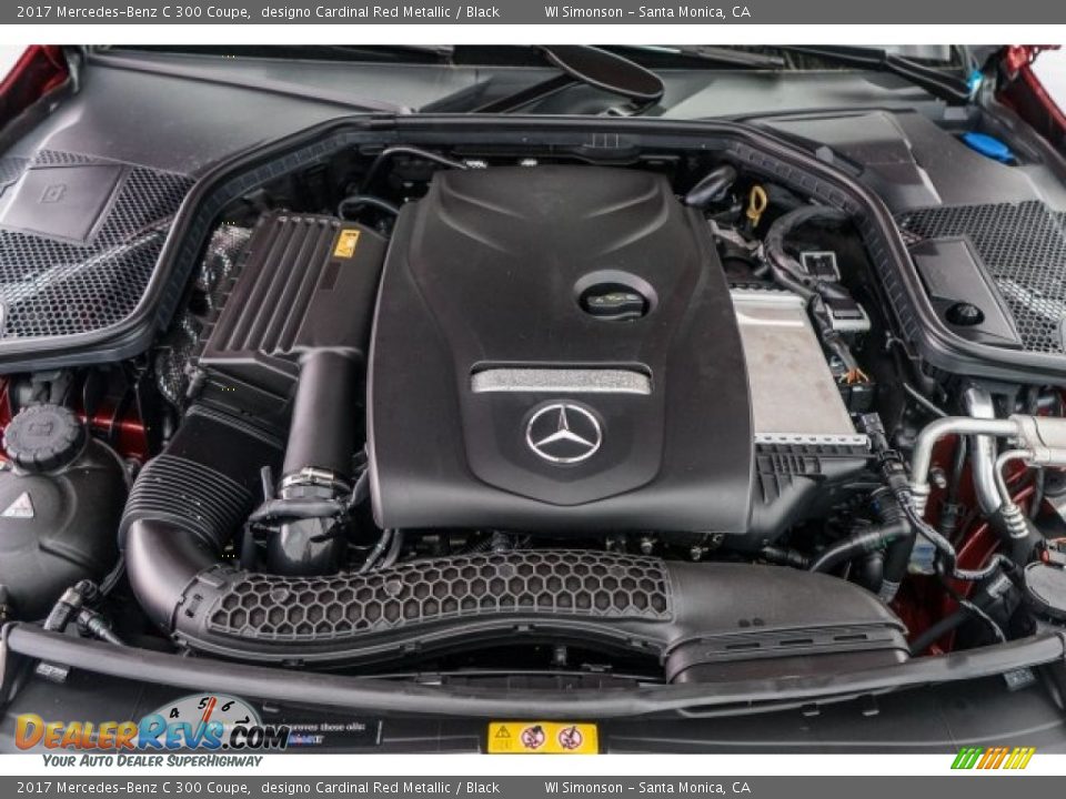 2017 Mercedes-Benz C 300 Coupe designo Cardinal Red Metallic / Black Photo #9