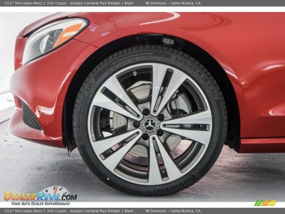 2017 Mercedes-Benz C 300 Coupe designo Cardinal Red Metallic / Black Photo #10