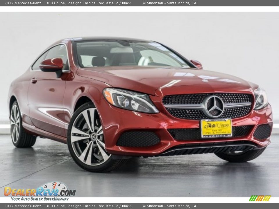 2017 Mercedes-Benz C 300 Coupe designo Cardinal Red Metallic / Black Photo #12