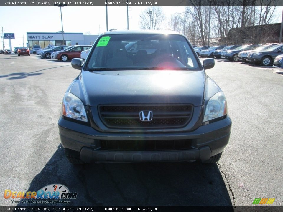 2004 Honda Pilot EX 4WD Sage Brush Pearl / Gray Photo #3