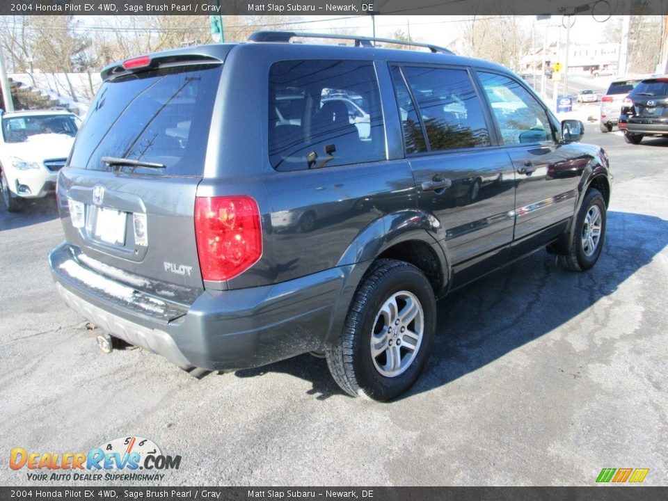 2004 Honda Pilot EX 4WD Sage Brush Pearl / Gray Photo #5