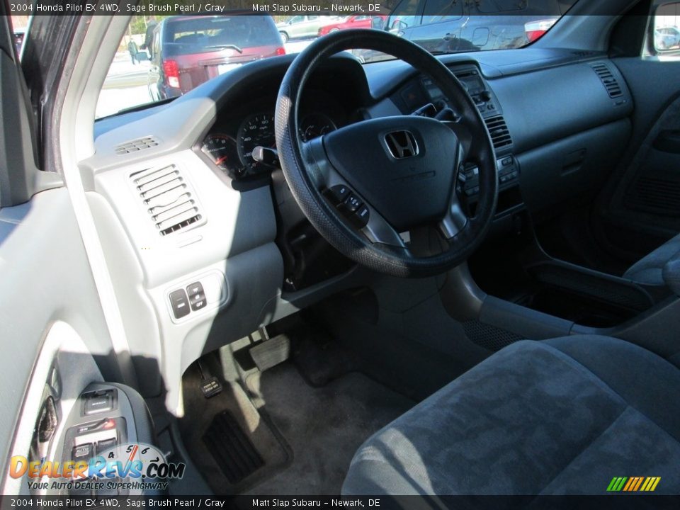 2004 Honda Pilot EX 4WD Sage Brush Pearl / Gray Photo #10
