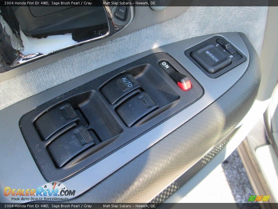 2004 Honda Pilot EX 4WD Sage Brush Pearl / Gray Photo #13