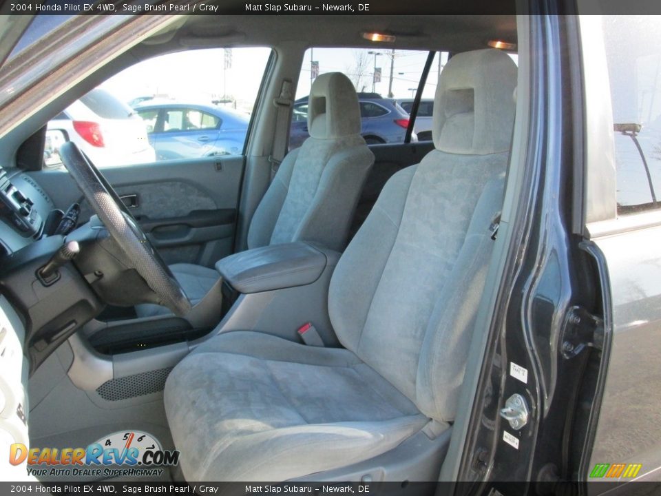 2004 Honda Pilot EX 4WD Sage Brush Pearl / Gray Photo #14