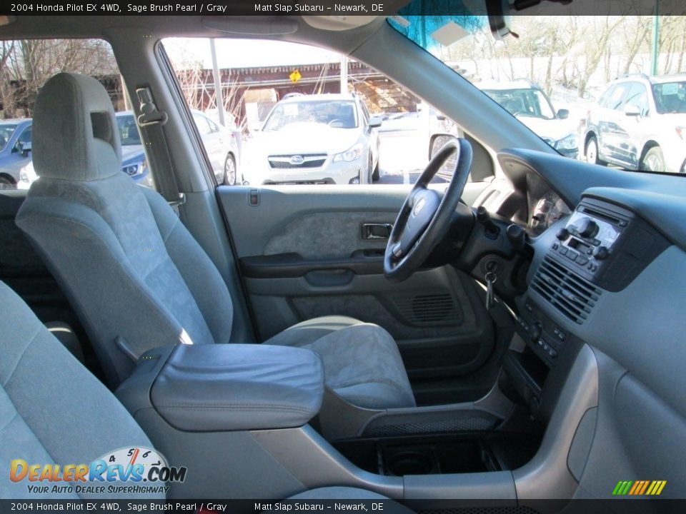 2004 Honda Pilot EX 4WD Sage Brush Pearl / Gray Photo #15