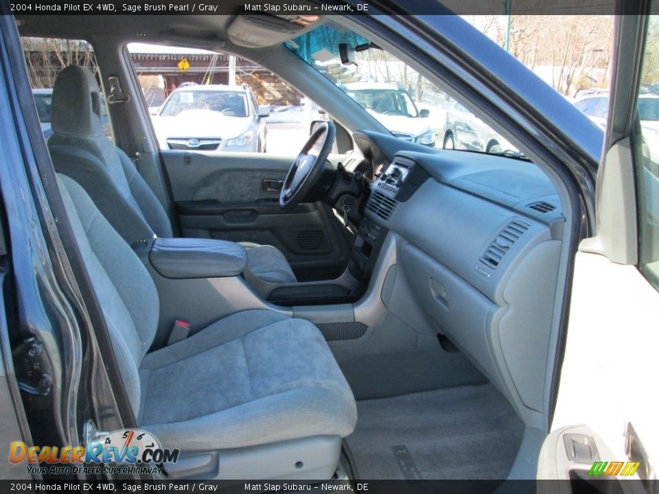 2004 Honda Pilot EX 4WD Sage Brush Pearl / Gray Photo #16