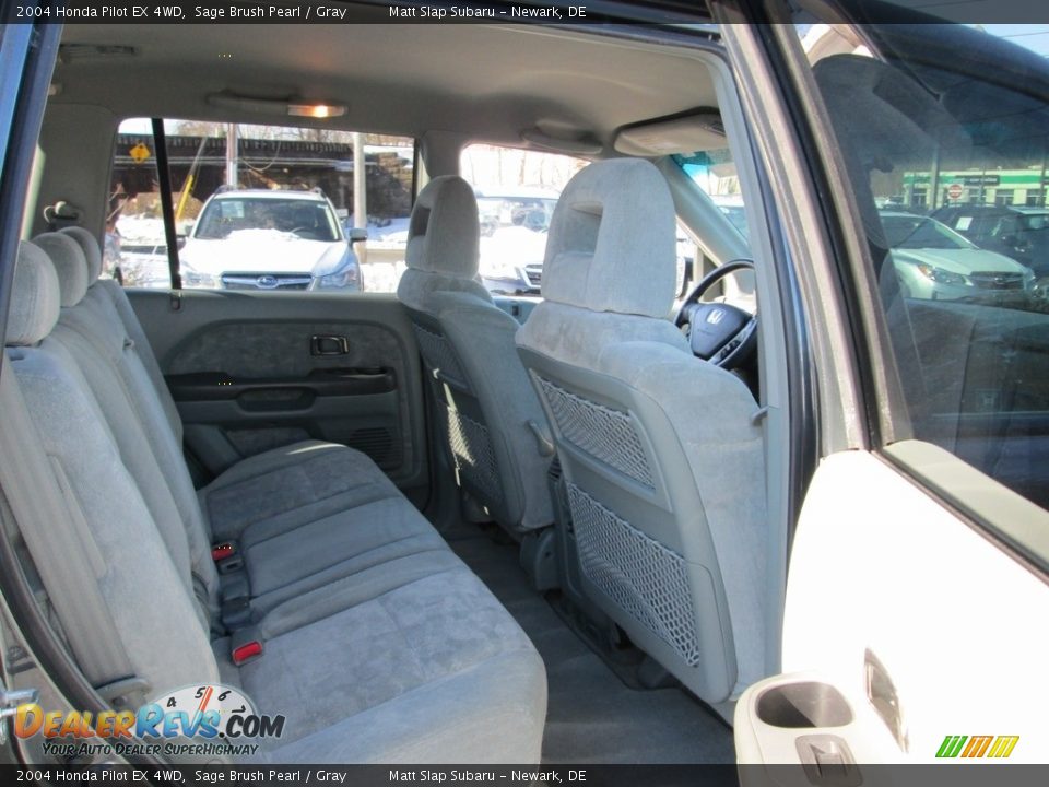 2004 Honda Pilot EX 4WD Sage Brush Pearl / Gray Photo #17
