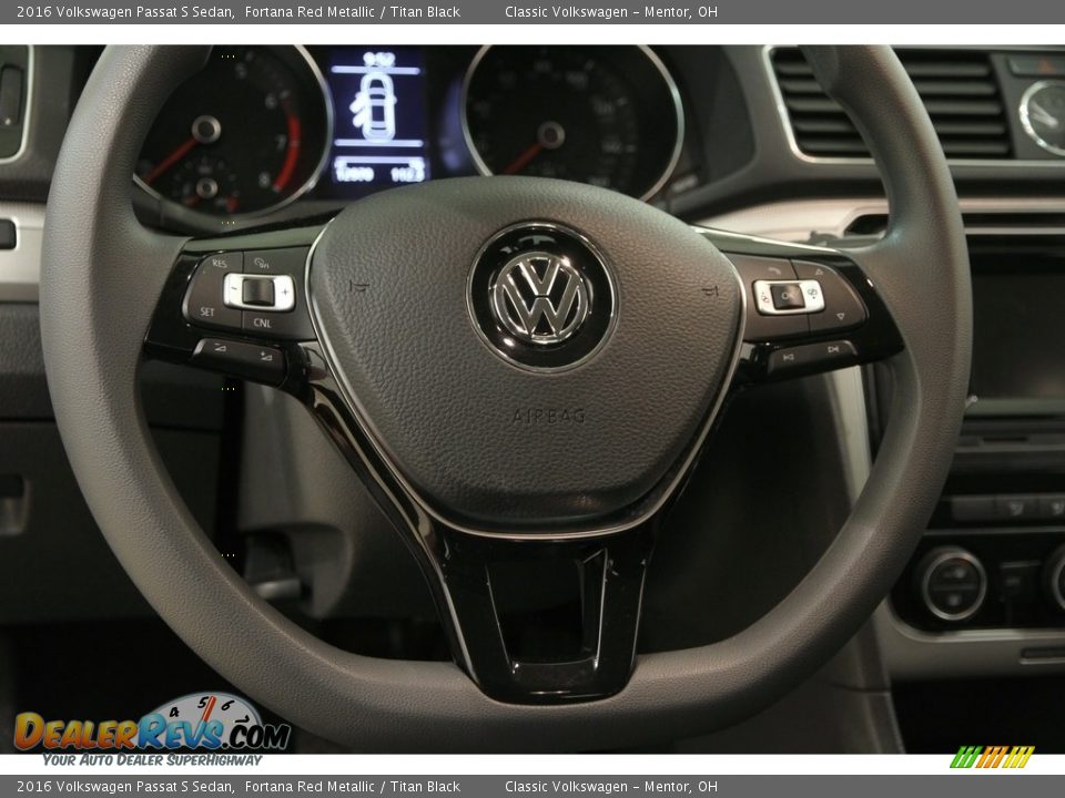 2016 Volkswagen Passat S Sedan Steering Wheel Photo #6