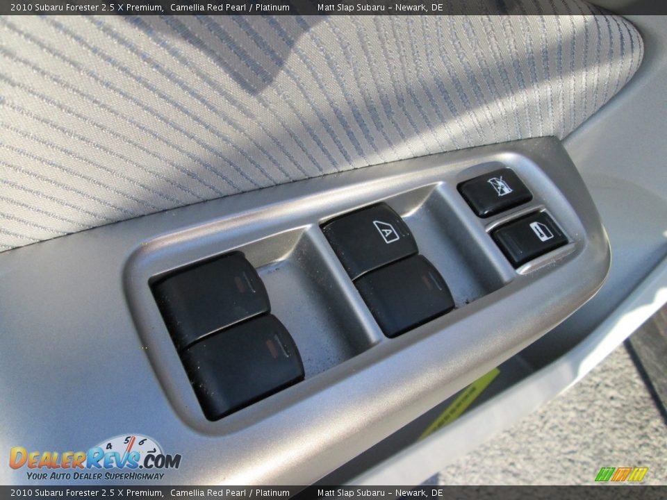 2010 Subaru Forester 2.5 X Premium Camellia Red Pearl / Platinum Photo #14
