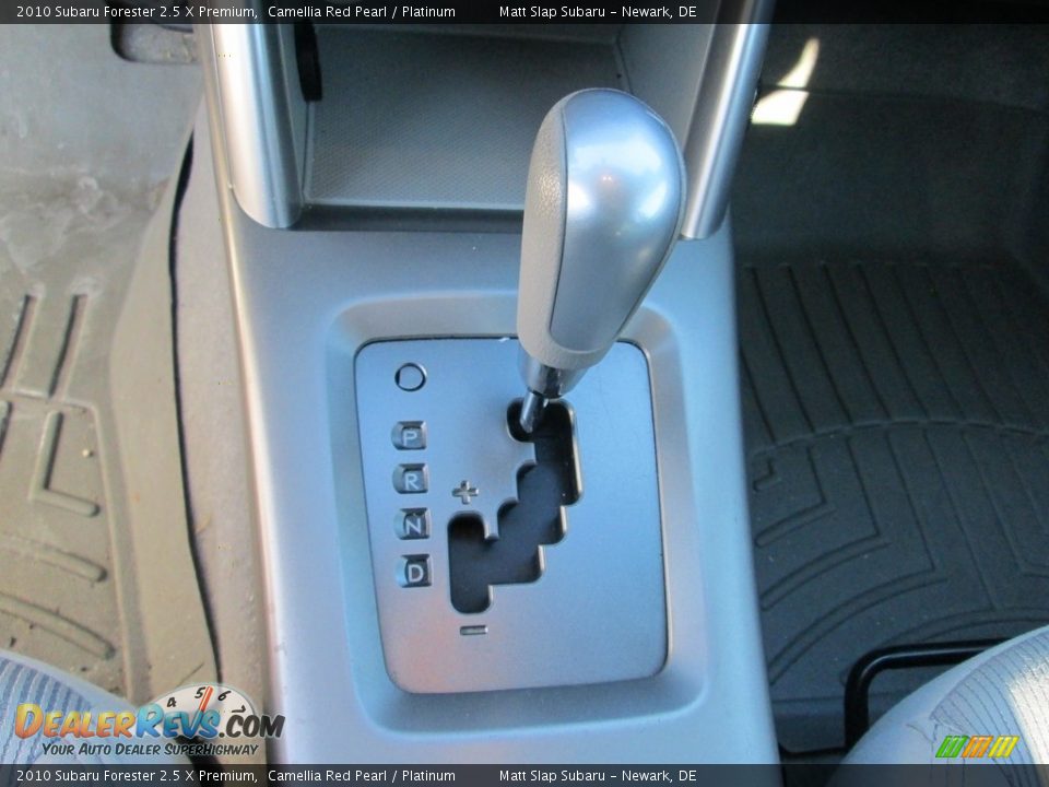 2010 Subaru Forester 2.5 X Premium Camellia Red Pearl / Platinum Photo #26