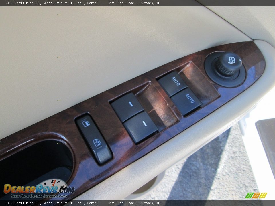 2012 Ford Fusion SEL White Platinum Tri-Coat / Camel Photo #14