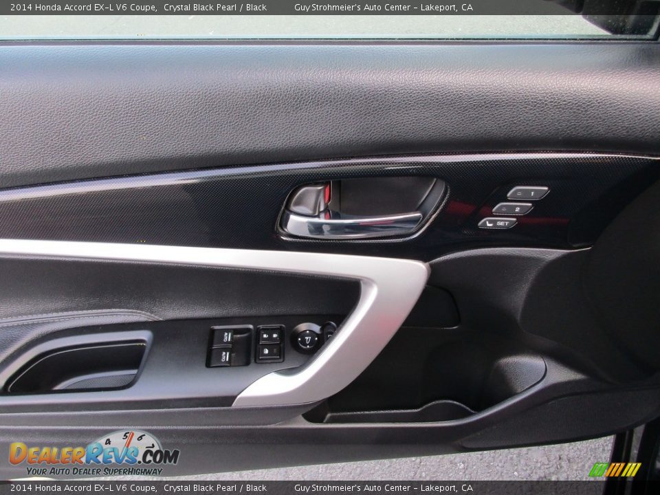2014 Honda Accord EX-L V6 Coupe Crystal Black Pearl / Black Photo #10