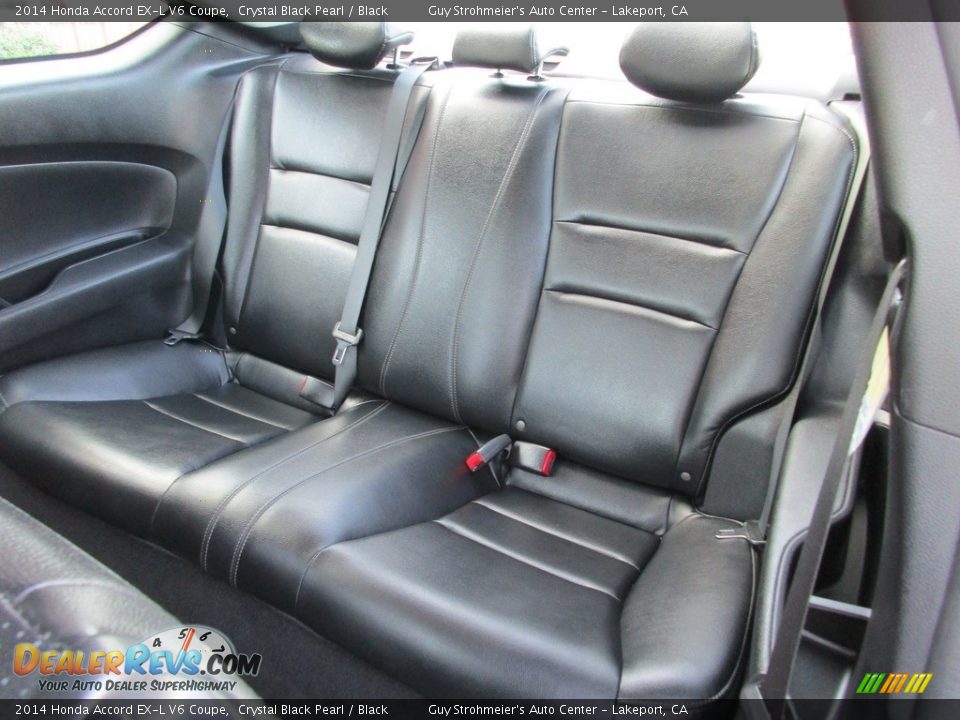 2014 Honda Accord EX-L V6 Coupe Crystal Black Pearl / Black Photo #19