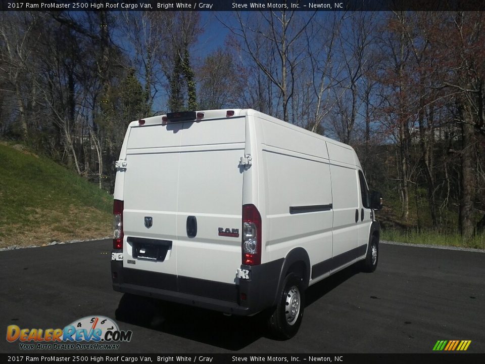 2017 Ram ProMaster 2500 High Roof Cargo Van Bright White / Gray Photo #7