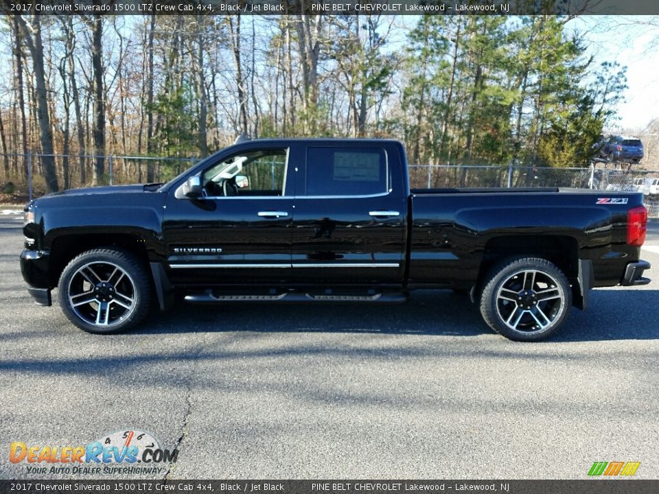 2017 Chevrolet Silverado 1500 LTZ Crew Cab 4x4 Black / Jet Black Photo #3