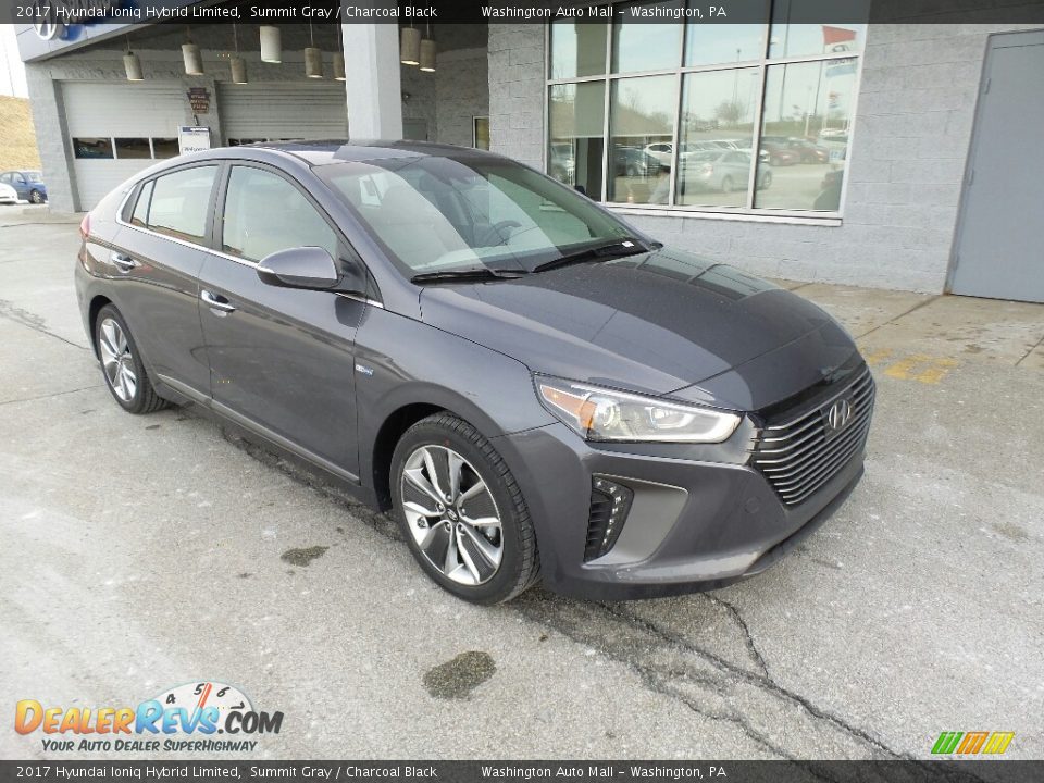 2017 Hyundai Ioniq Hybrid Limited Summit Gray / Charcoal Black Photo #1