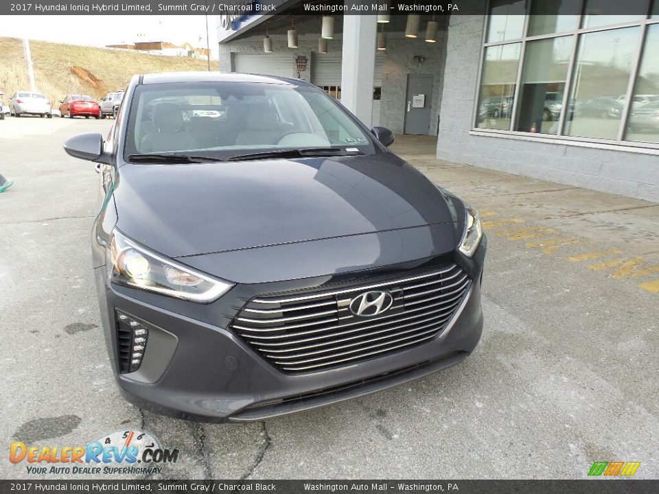 2017 Hyundai Ioniq Hybrid Limited Summit Gray / Charcoal Black Photo #4