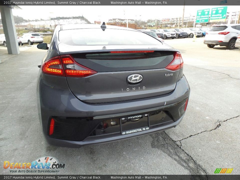 2017 Hyundai Ioniq Hybrid Limited Summit Gray / Charcoal Black Photo #7