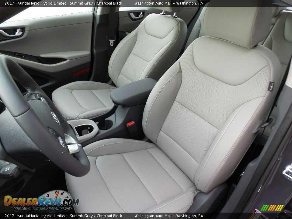 Front Seat of 2017 Hyundai Ioniq Hybrid Limited Photo #10