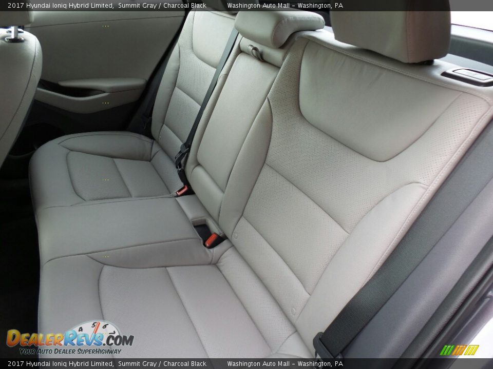 Rear Seat of 2017 Hyundai Ioniq Hybrid Limited Photo #11