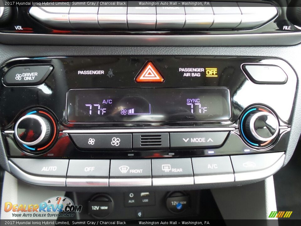 Controls of 2017 Hyundai Ioniq Hybrid Limited Photo #31